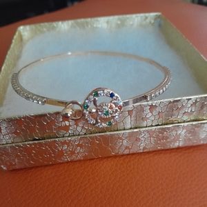 14k gold plated bracelet with turtle